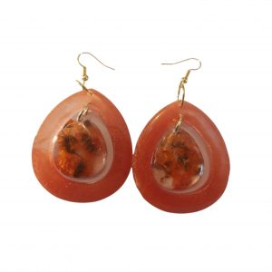 Boucles D'Oreilles- Automne Fleurs Séchées