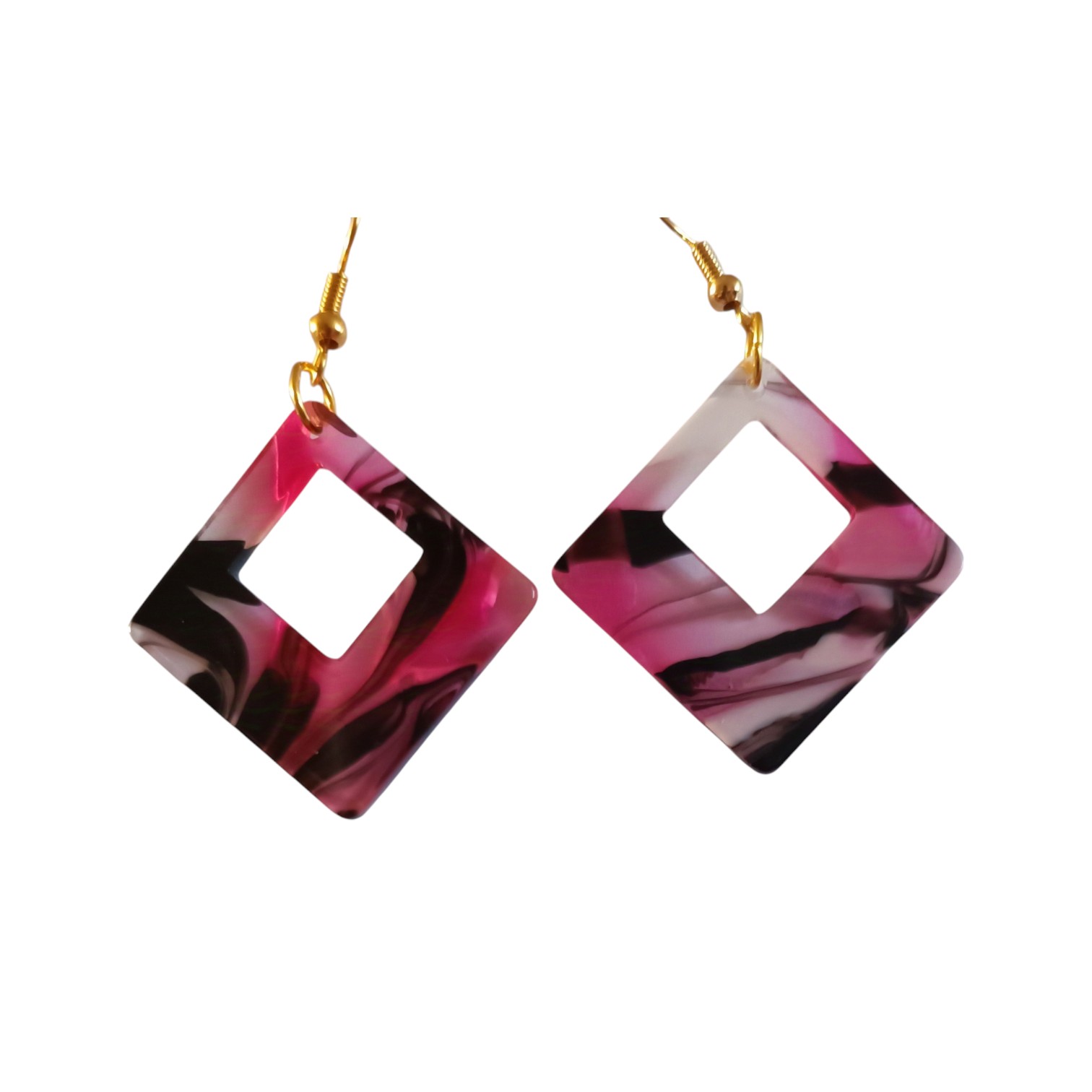 Boucles D'Oreilles - En Rouge et Noir