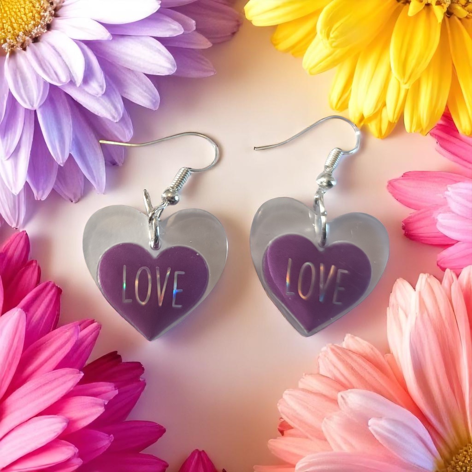 Boucles D'oreilles - Coeur Love – Image 3