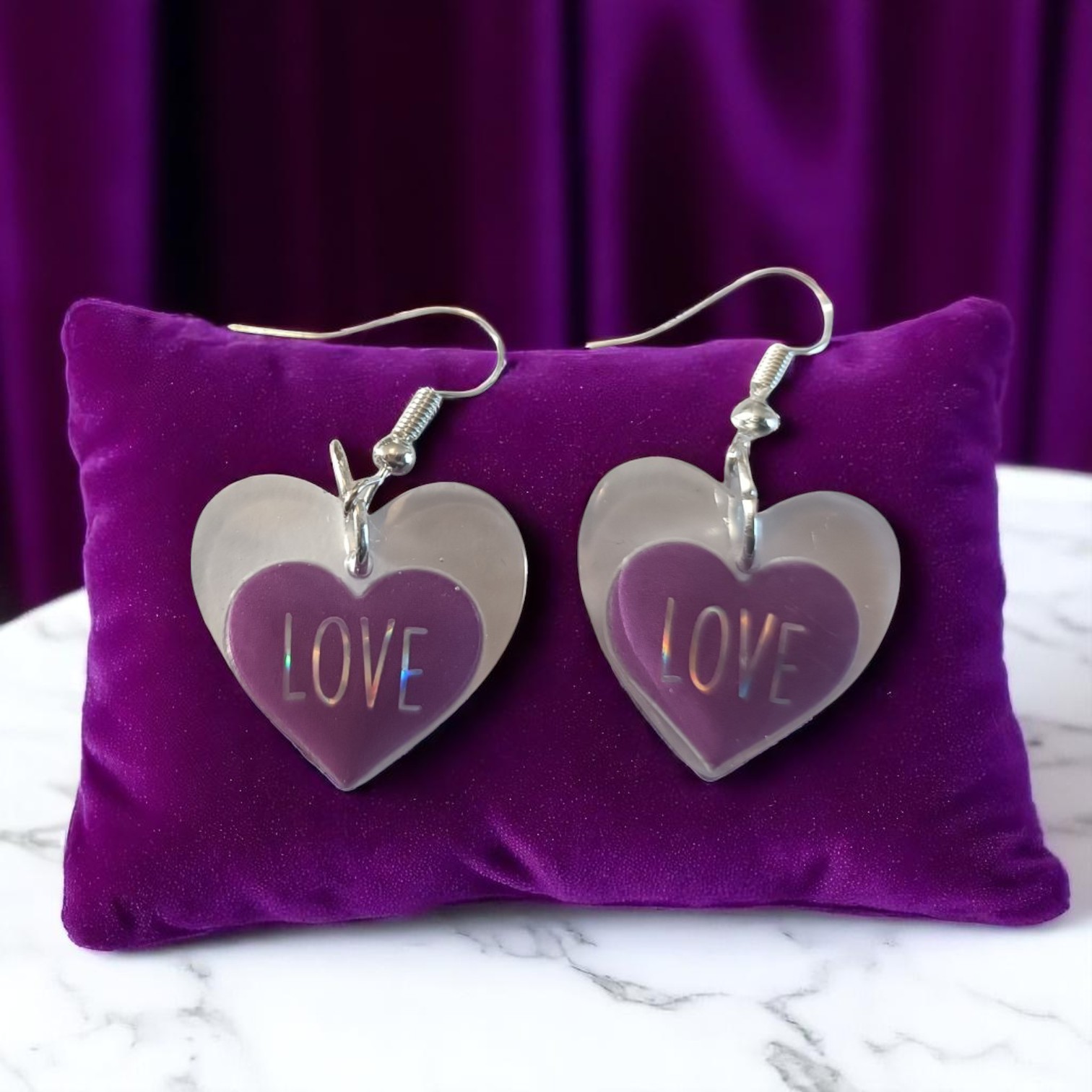 Boucles D'oreilles - Coeur Love – Image 2