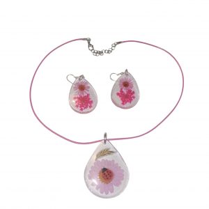 Parures - Collier Boucles Fleurs Séchées