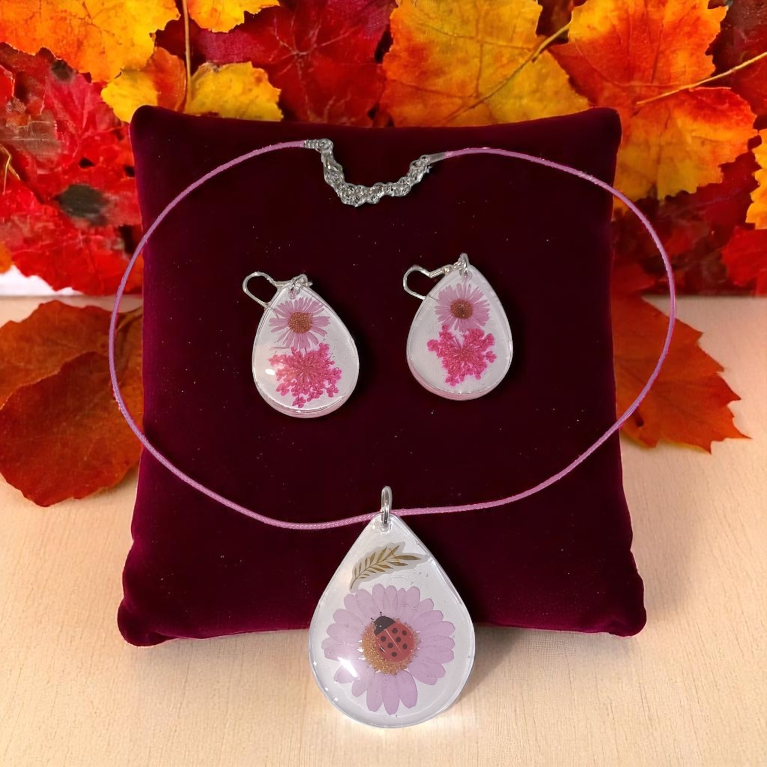 Parures - Collier Boucles Fleurs Séchées – Image 3