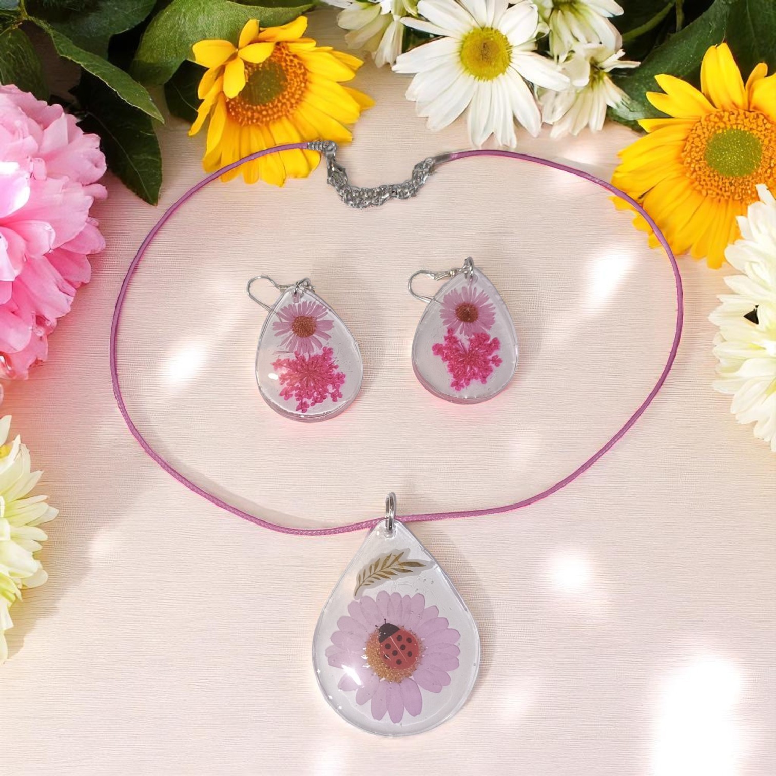 Parures - Collier Boucles Fleurs Séchées – Image 2