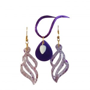 Parures - Collier Boucles Violet