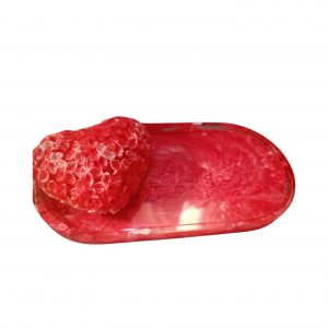 Objets de Décorations - Plateau Marbré Coeur