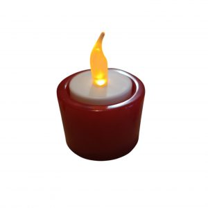 Objets de Décorations - Porte Bougie Rouge Eclatant