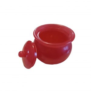 Objet de Décoration - Pot Couvercle Rouge