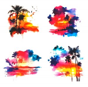 Transfert - Tee-shirt - Coucher de Soleil