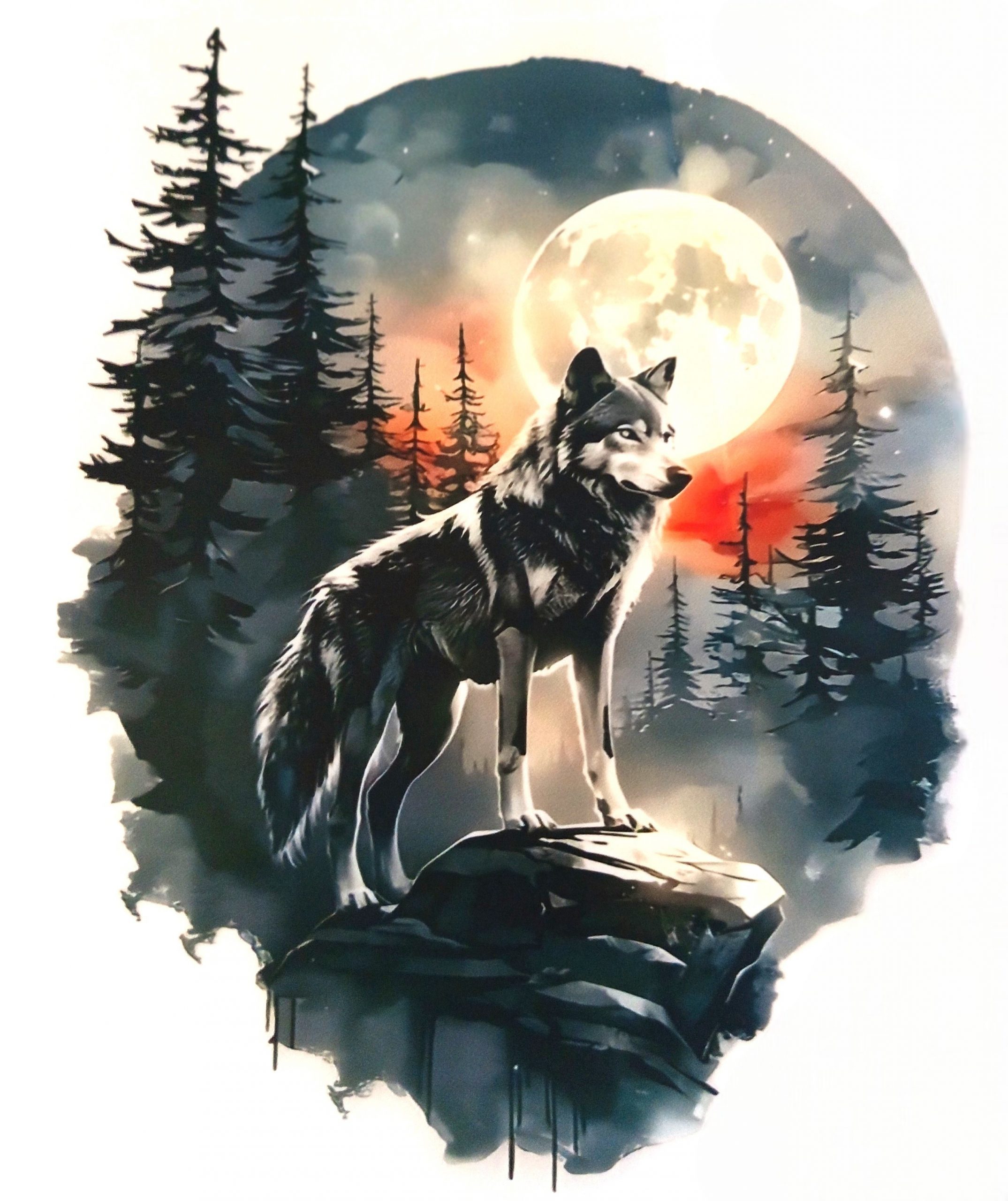 Transfert - Tee-shirt- Loup Blanc – Image 3