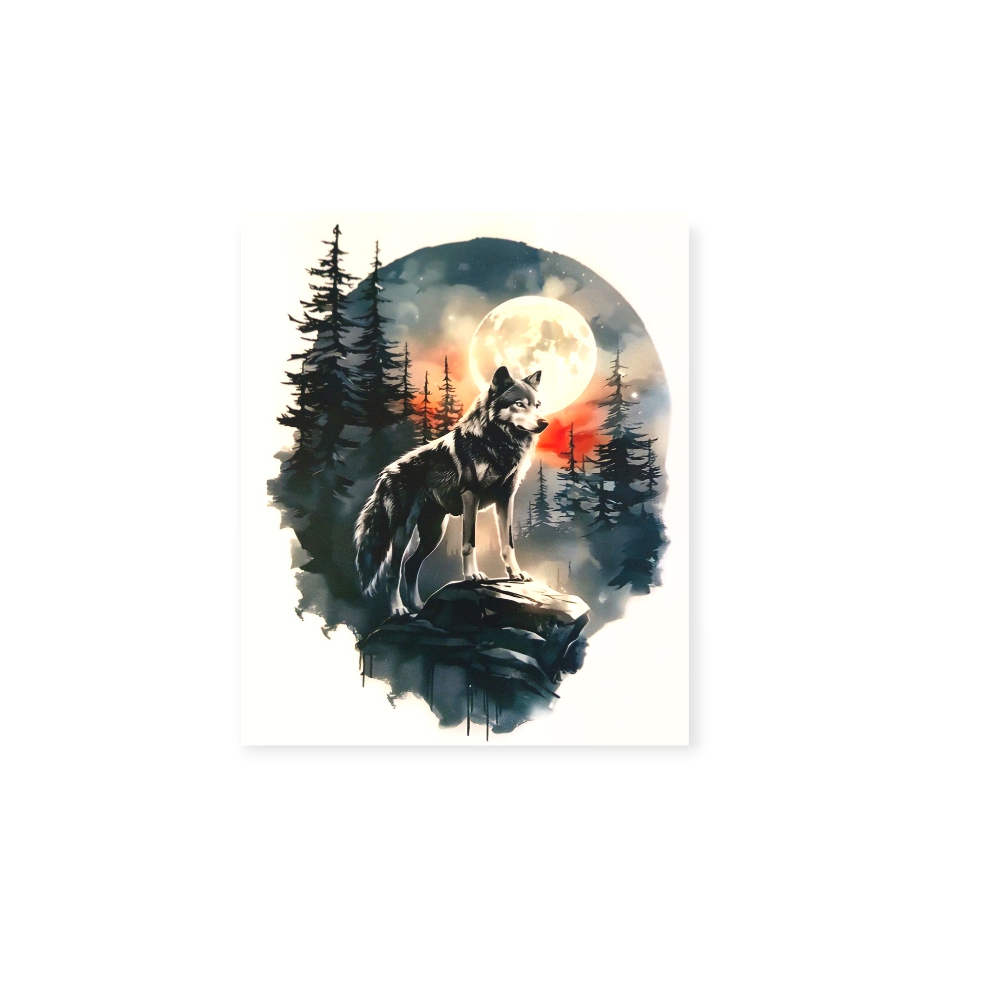 Transfert - Tee-shirt- Loup Blanc – Image 2