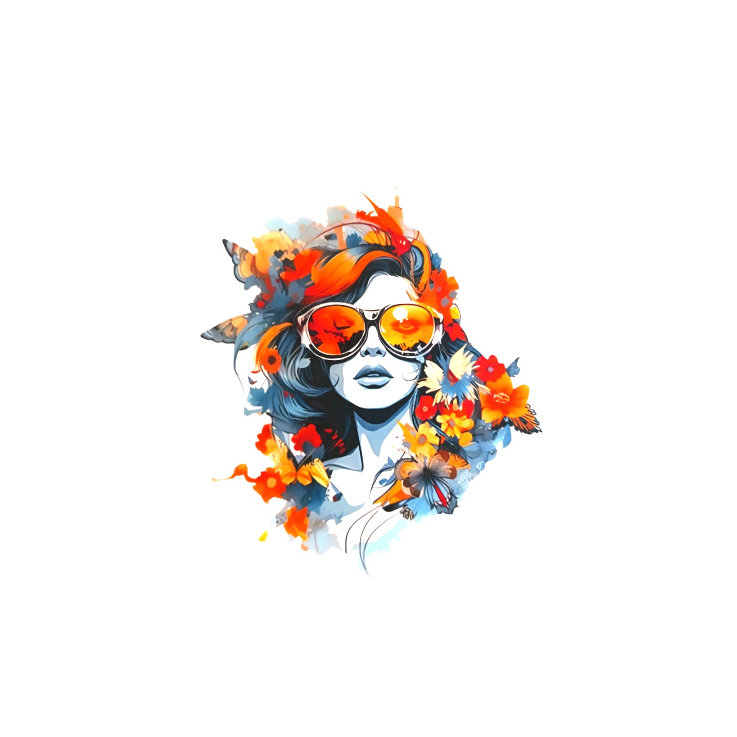 Transfert - Tee-shirt- Visage - Lunette