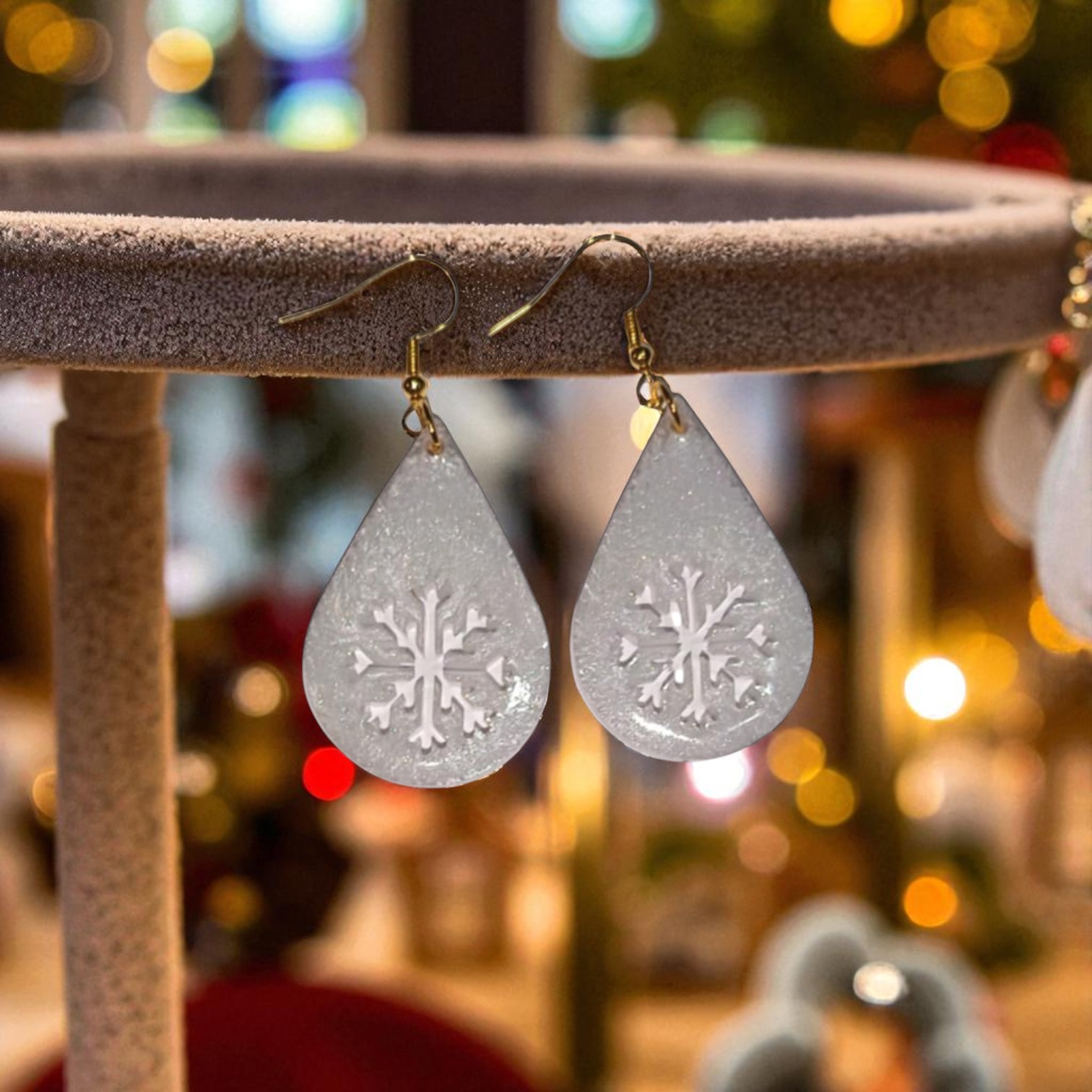 Boucles d'Oreilles - Flocon de Neige – Image 3