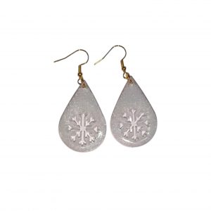 Boucles d'Oreilles - Flocon de Neige