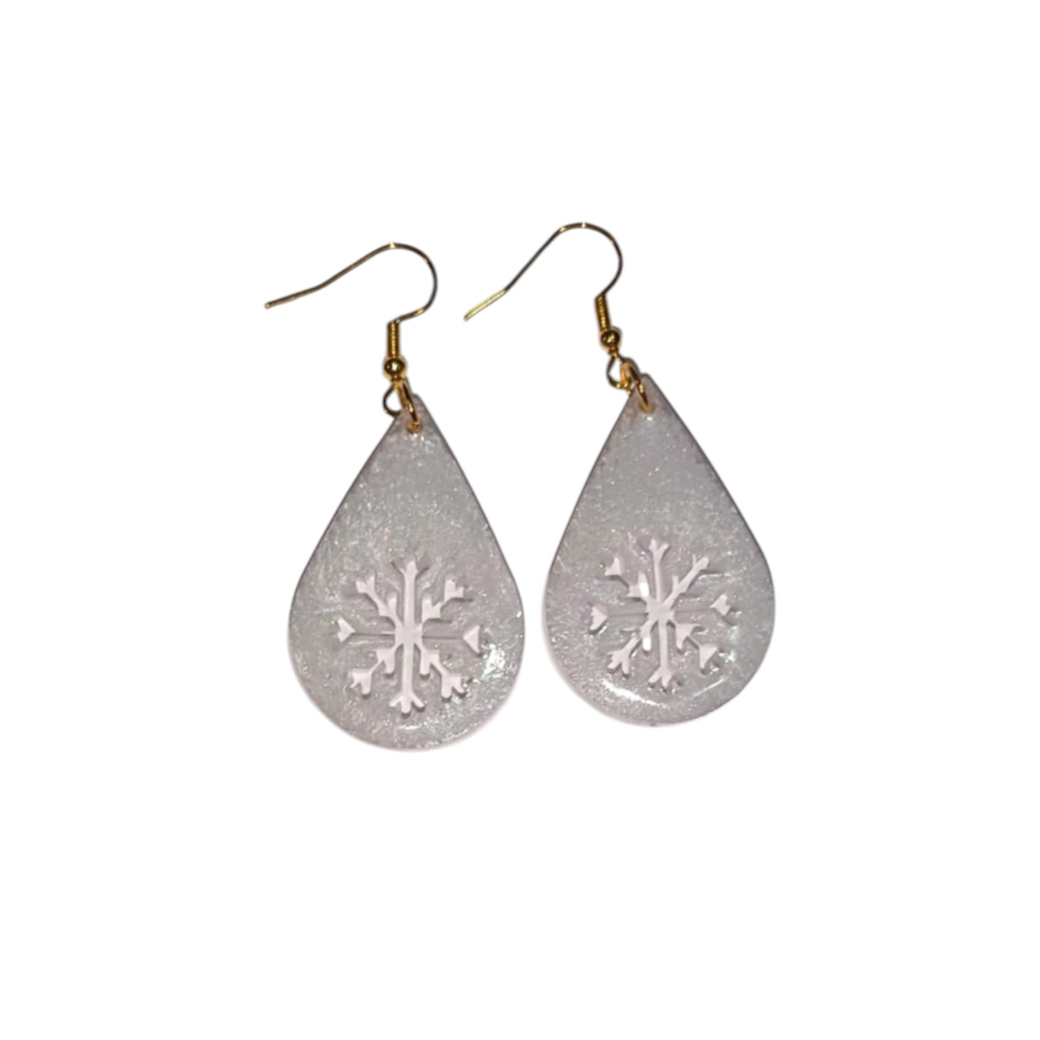 Boucles d'Oreilles - Flocon de Neige