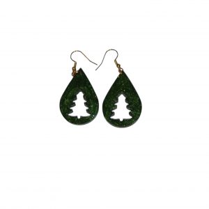 Boucles d'Oreilles - Sapin Noël