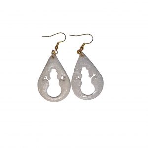 Boucles D'Oreilles - Fête- Bonhomme de Neige
