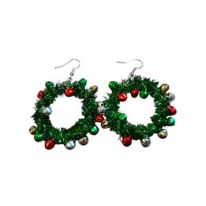 Boucles D'Oreilles- Couronne de Noel